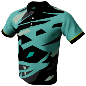 Abstract Layers Custom Golf Shirt