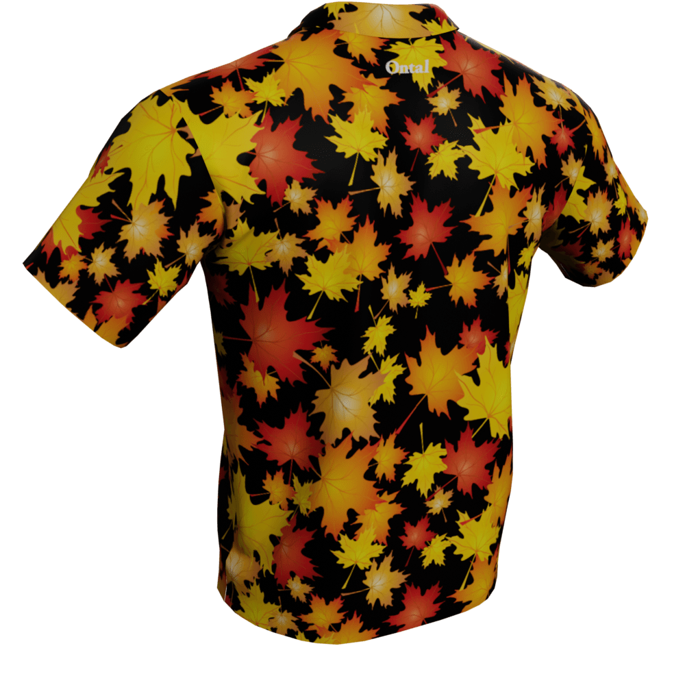 Autumn Leaves Polo Golf Shirt - Image 2