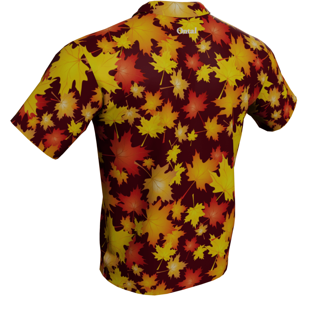 Autumn Leaves Polo Golf Shirt - Image 4