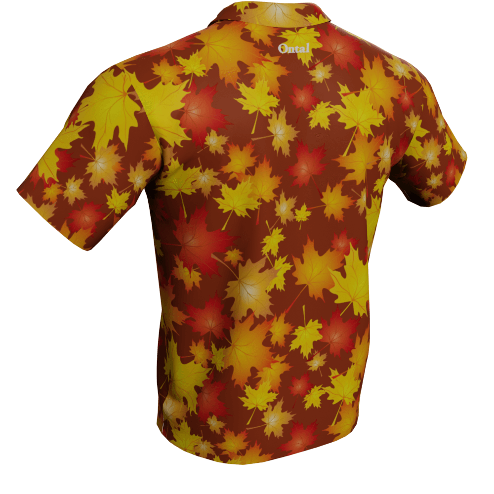 Autumn Leaves Polo Golf Shirt - Image 6