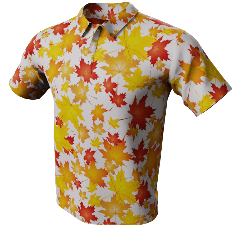 Autumn Leaves Polo Golf Shirt - Image 7