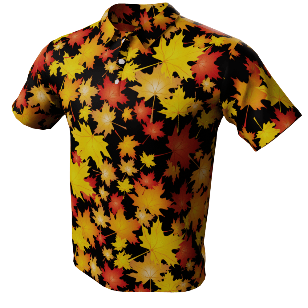 Autumn Leaves Polo Golf Shirt