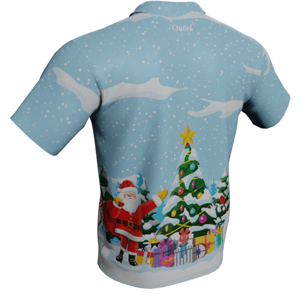 Christmas Tree Polo Golf Shirt - back