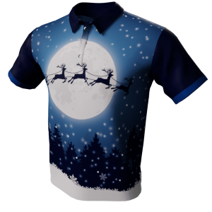 Snowy Night Polo Golf Shirt
